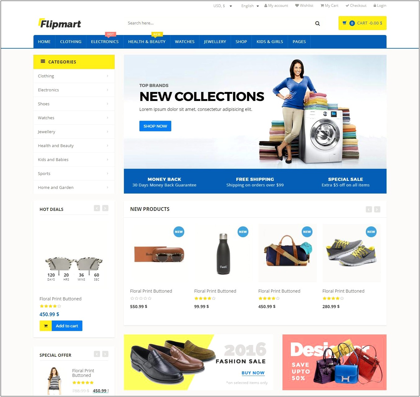 Flipmart Responsive Ecommerce Template Free Download