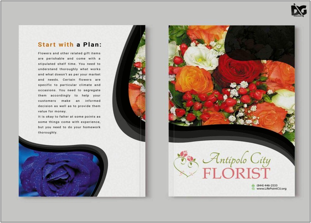 Flower Company Free Brochure Psd Template