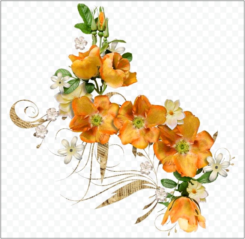 Flower Wedding Invitation Vector Free Download