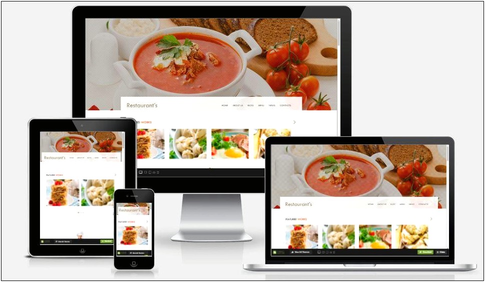 Food Delivery Bootstrap Template Free Download