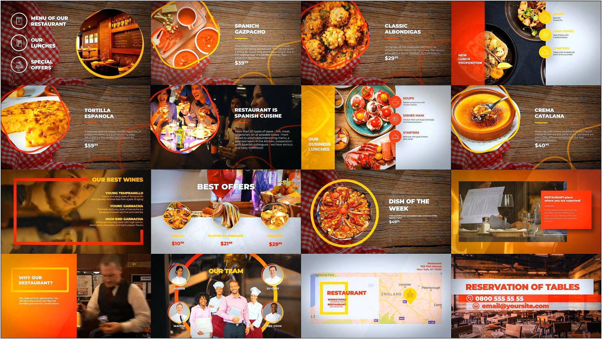 Food Menu After Effects Template Free