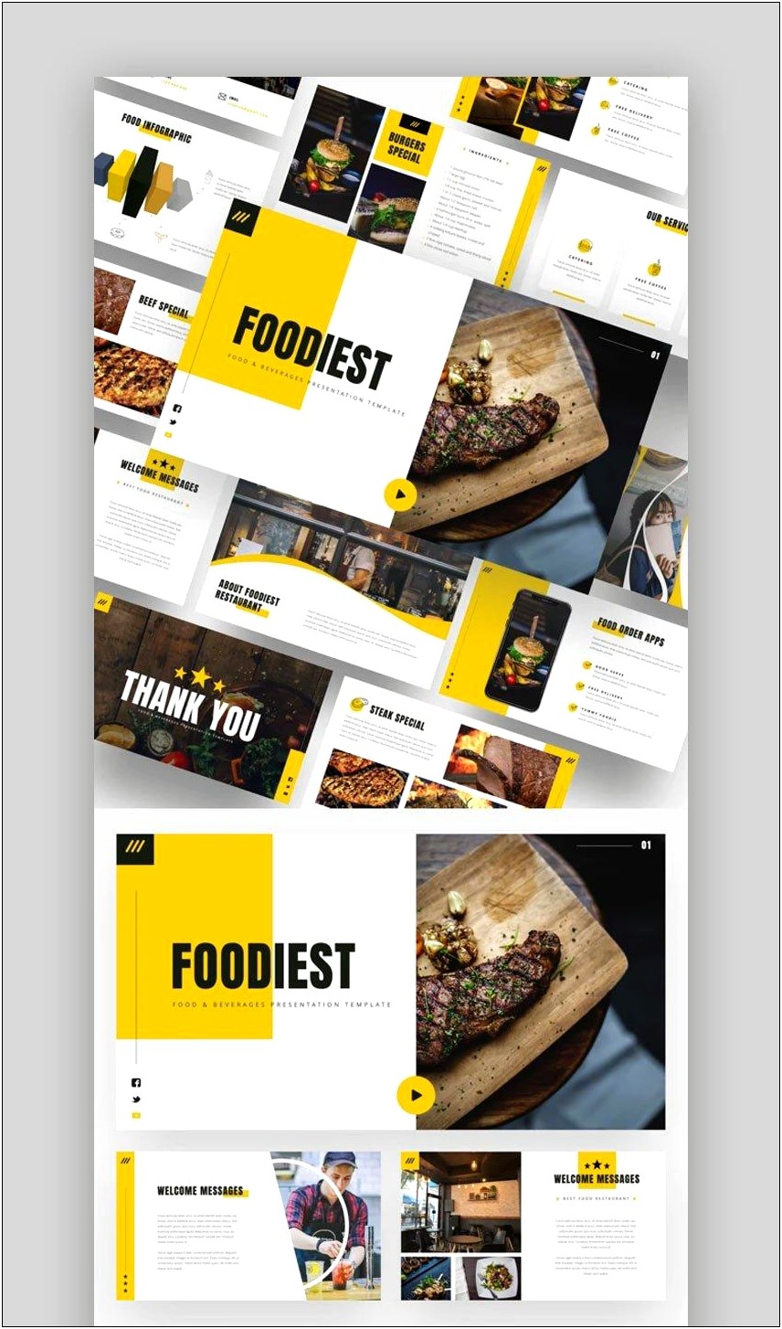 Food Menu Presentation After Effects Template Free