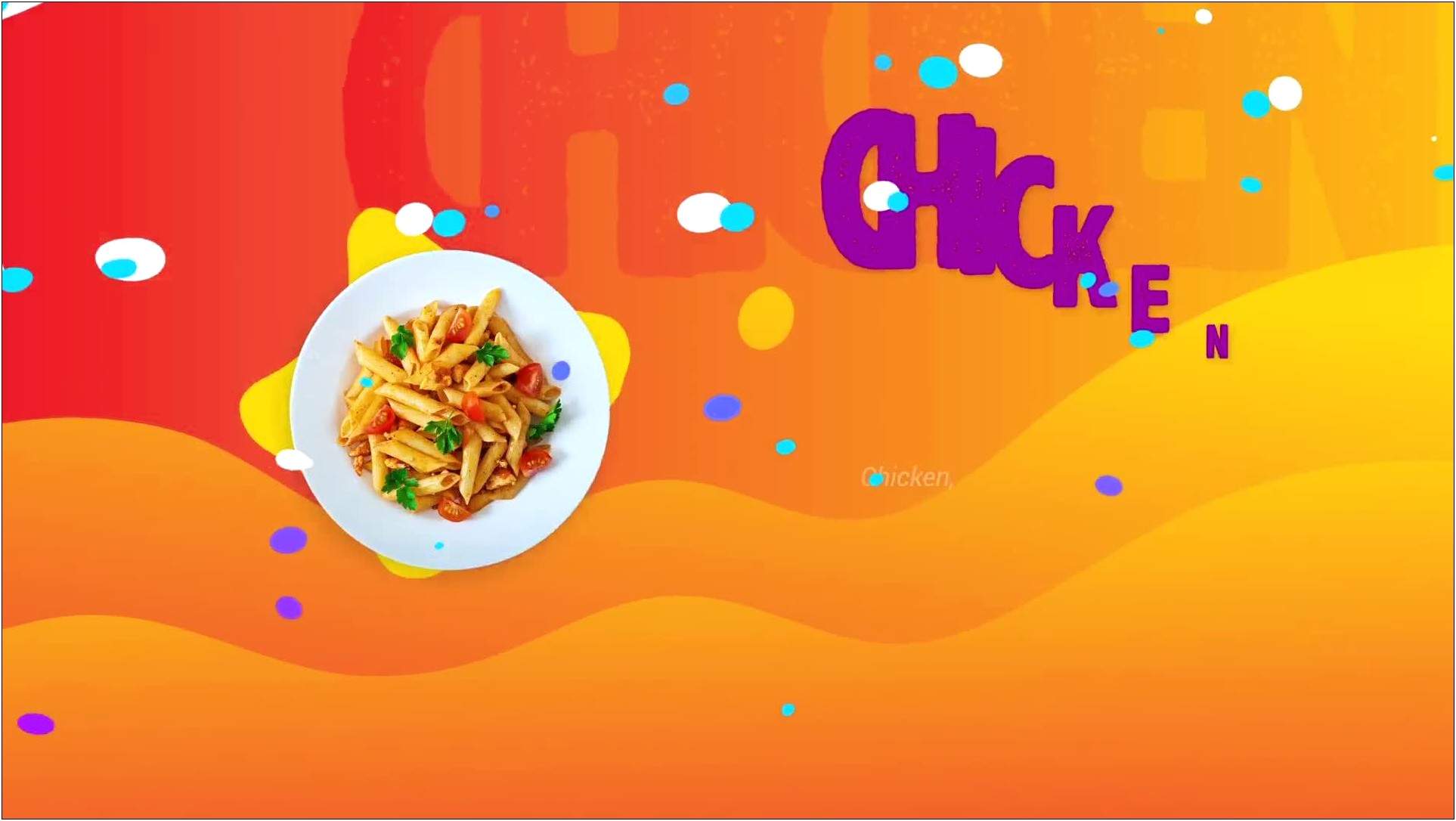 Food Menu Promo After Effects Template Free Download