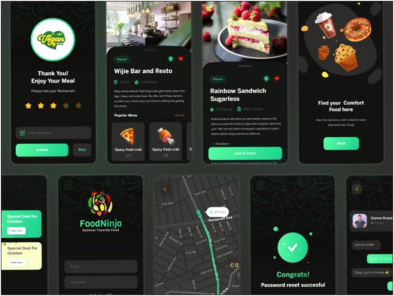 Food Scanner User Interface Template Free