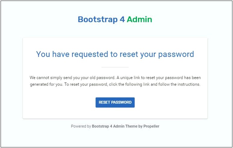 Forgot Password Template In Html Free Download