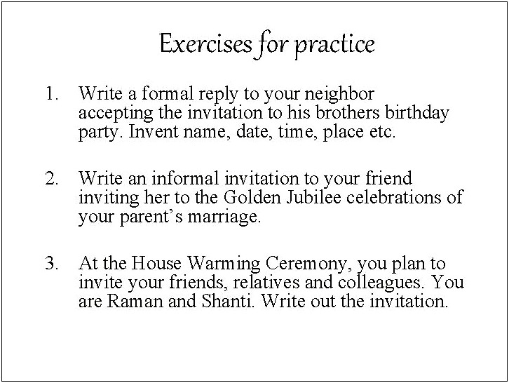 Formal Wedding Invitation Letter To Colleagues