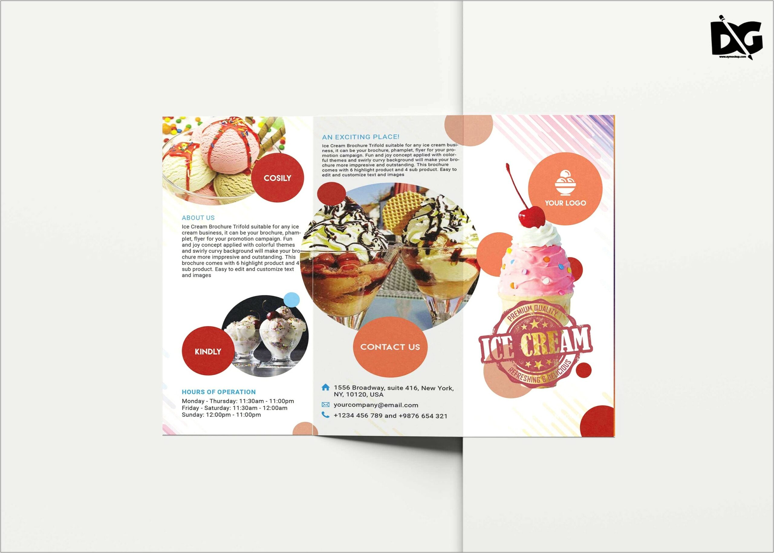 Four Panel Brochure Template Free Download
