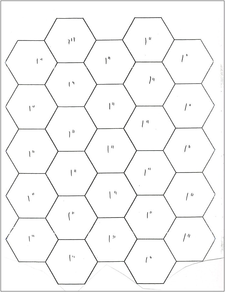 Free 1 1 2 Inch Hexagon Template