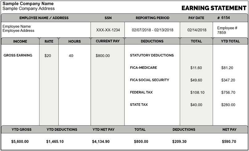 Free 1099 Salary Pay Stub Excel Template