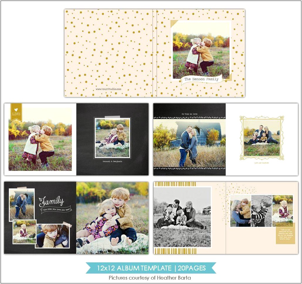 Free 12x12 Photo Book Templates For Photoshop