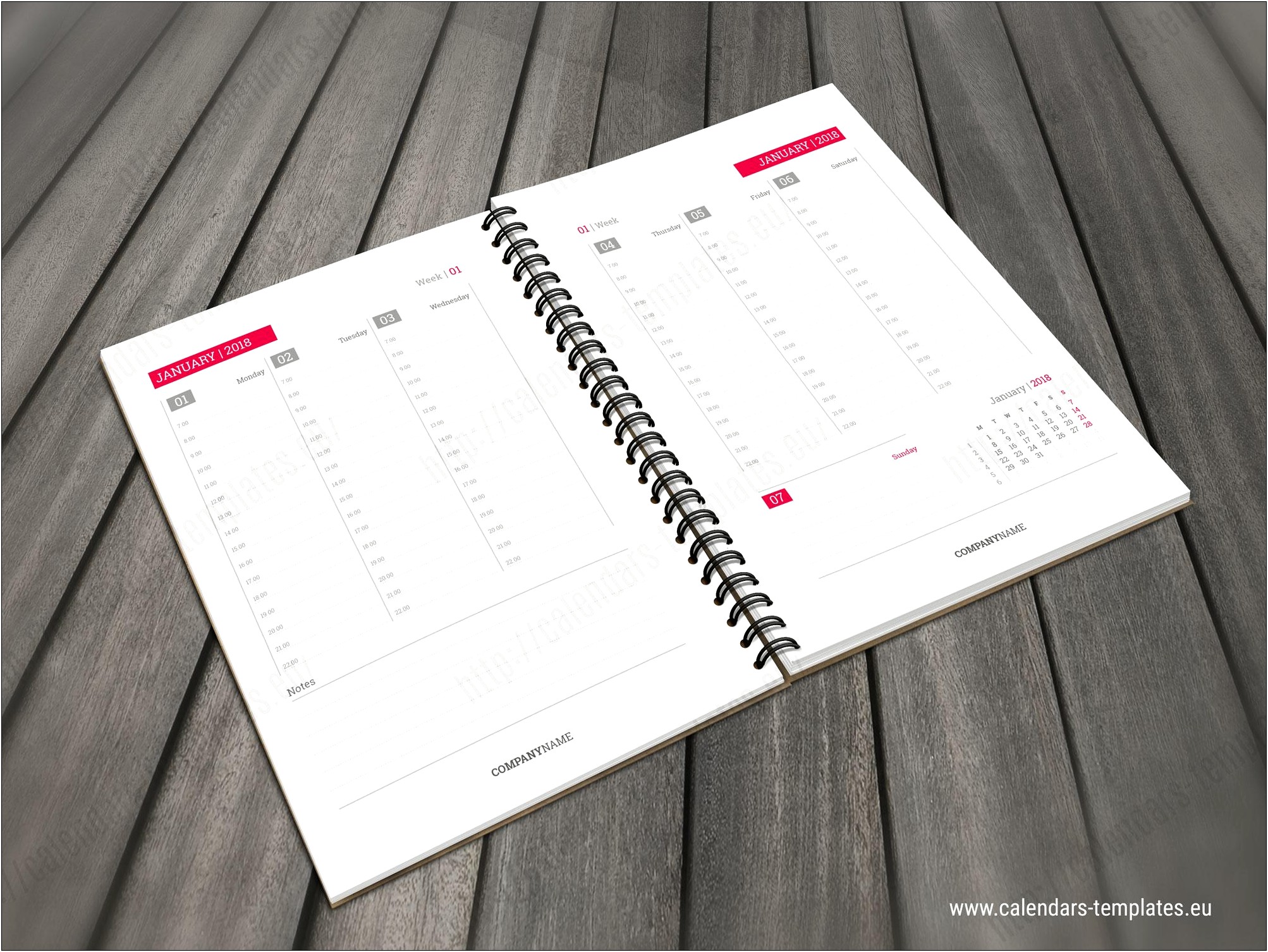 Free 2018 Calendar Template For Indesign