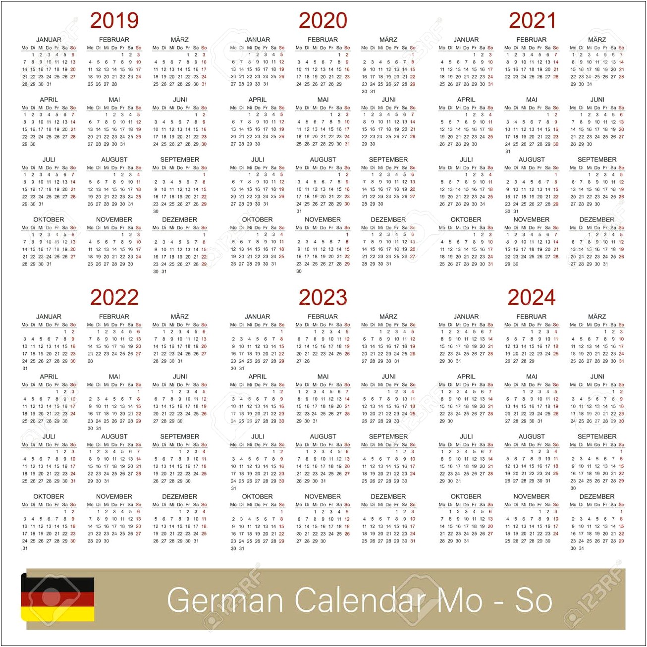 Free 2019 2020 Monthly School Calendar Templates