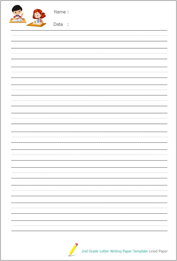 Free 2nd Grade Writing Paper Template