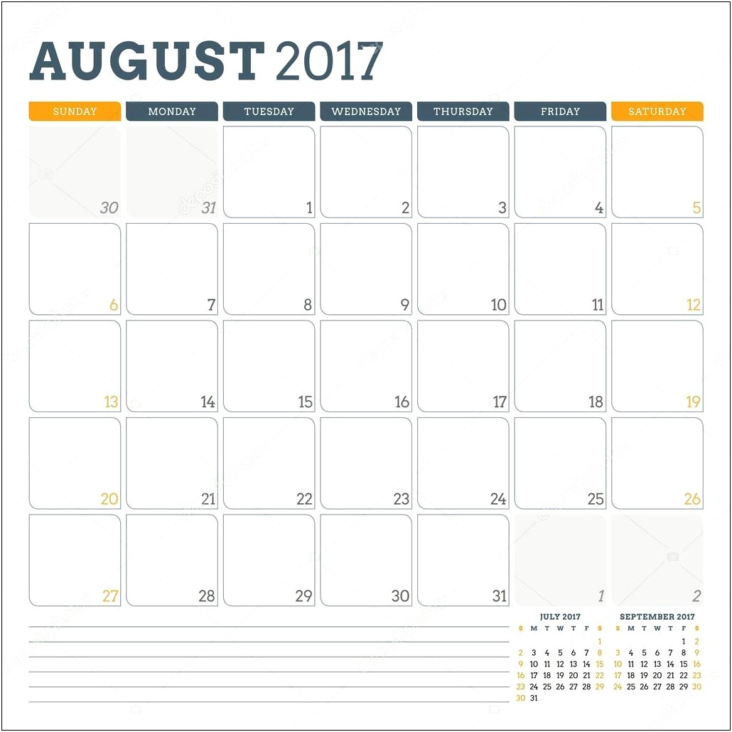 Free 3 Month Calendar Template 2017