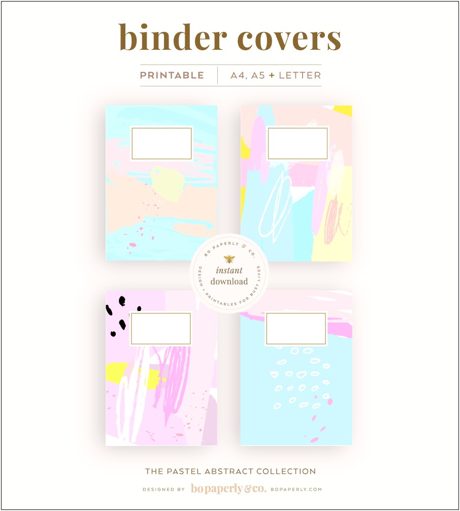 Free 3 Ring Binder Cover Templates