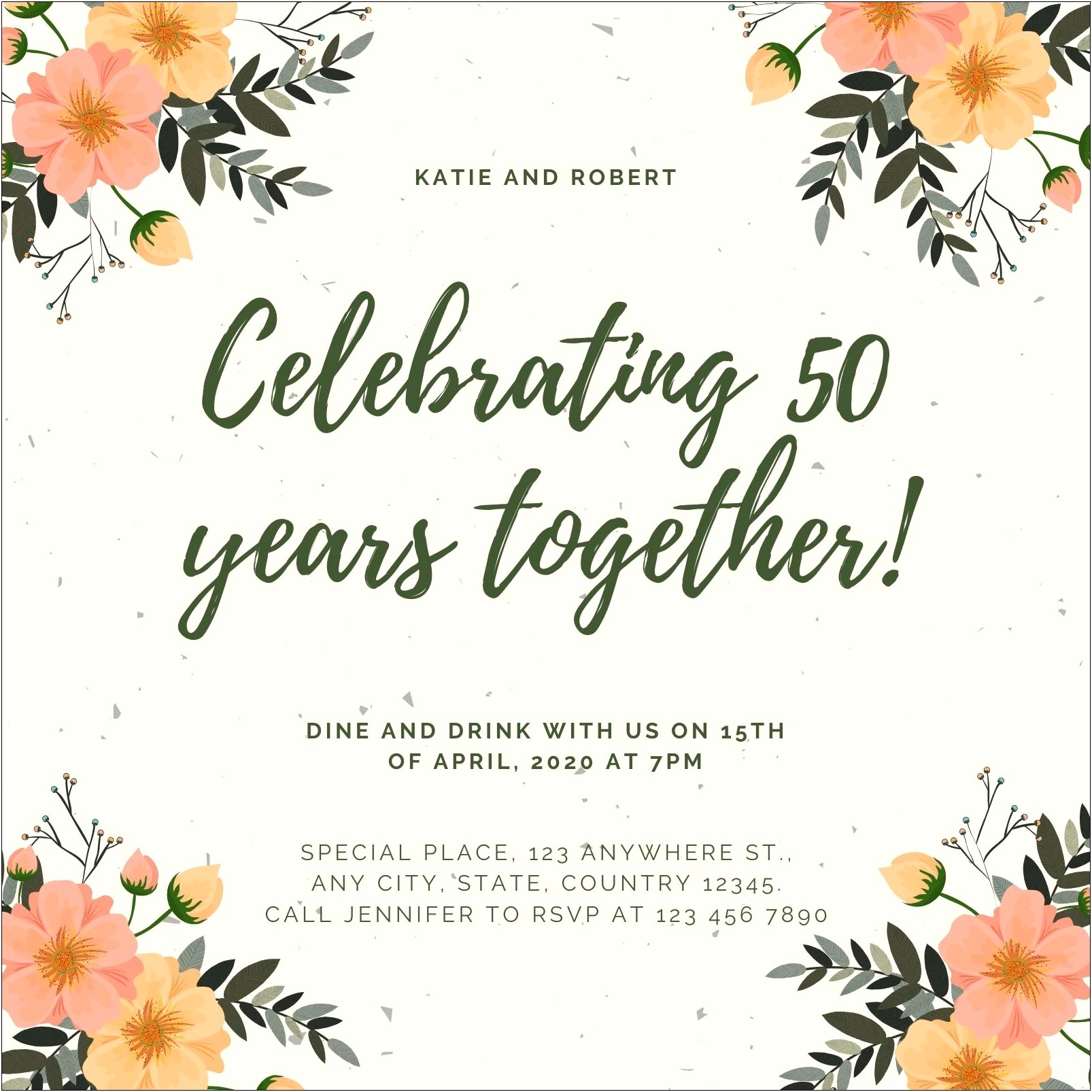 Free 30th Wedding Anniversary Invitation Templates
