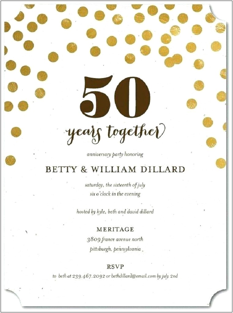 Free 40th Wedding Anniversary Invitations Templates