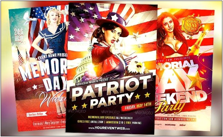 Free 4th Of July Club Flyer Templates