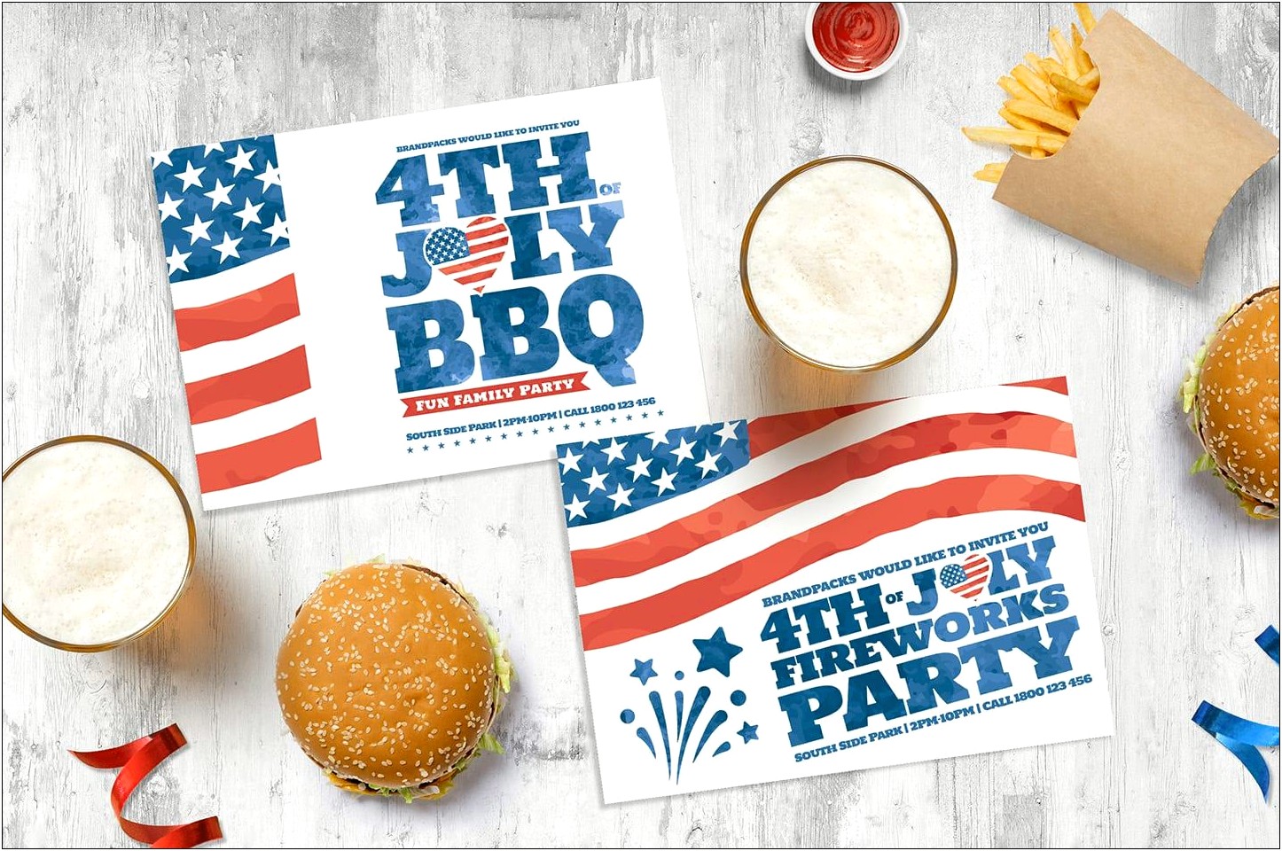 Free 4th Of July Flyer Templates Psd