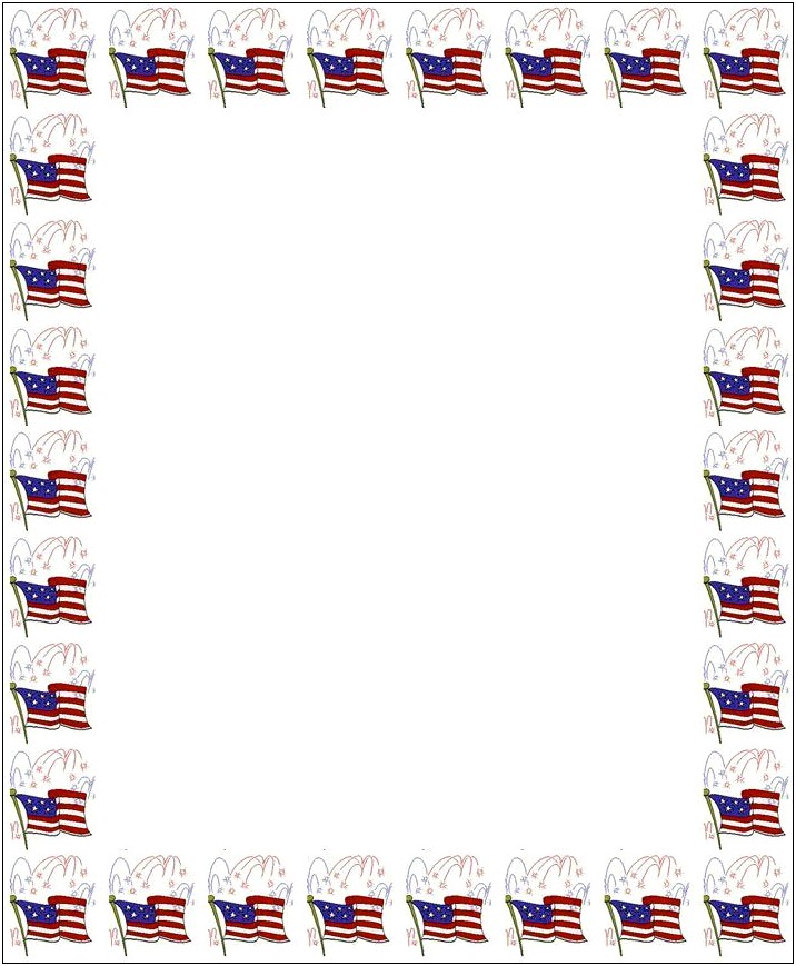 Free 4th Of July Letterhead Templates
