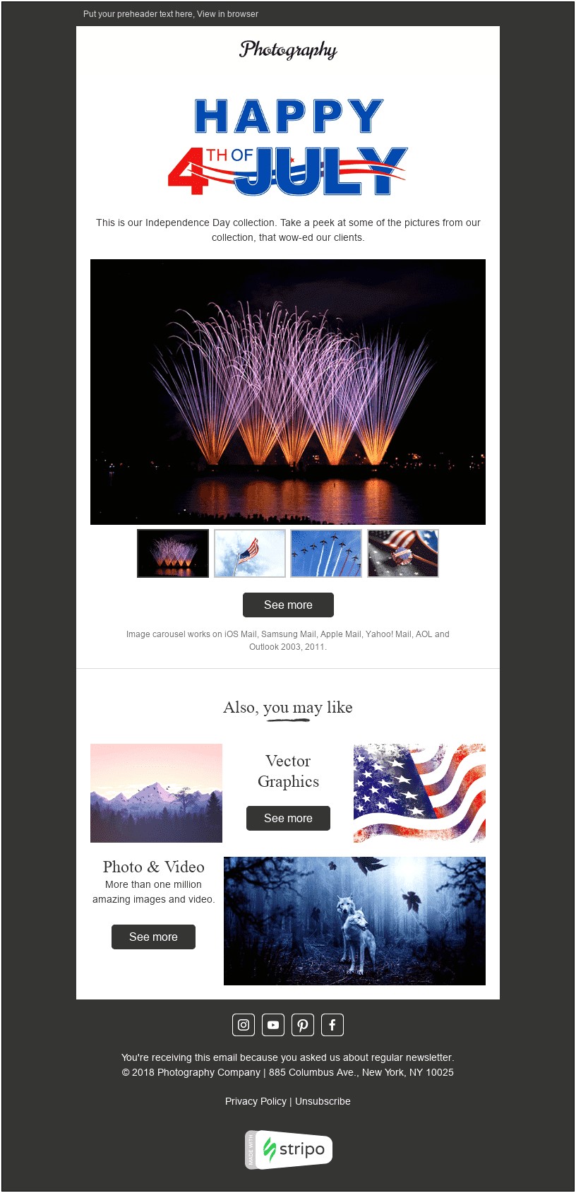 Free 4th Of July Templates Email