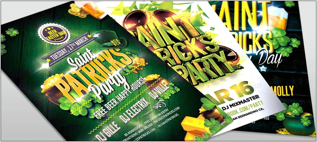 Free 4x6 Flyer Template St Pat Day