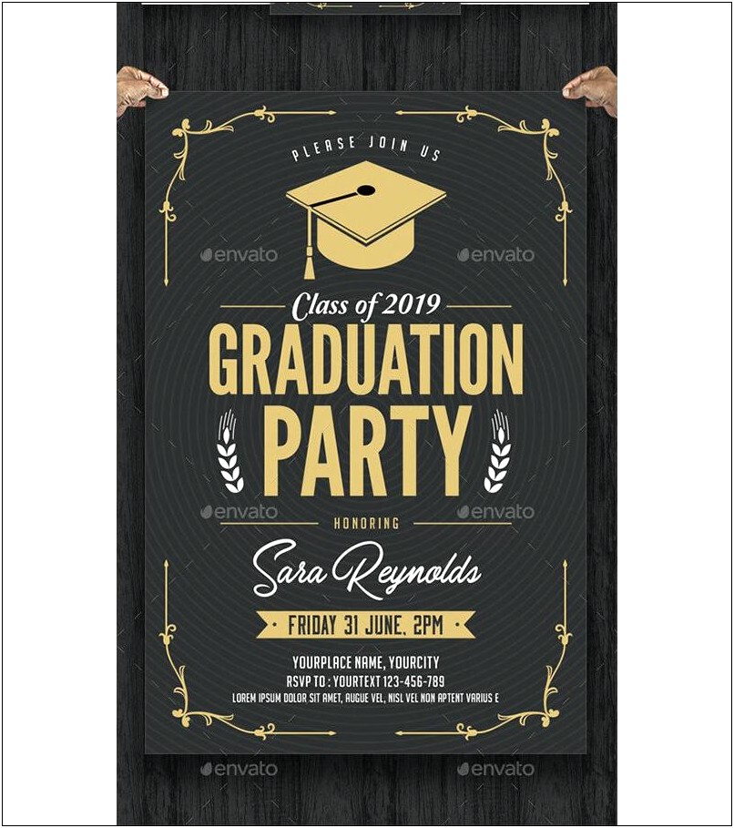 Free 4x6 Graduation Party Invitation Templates