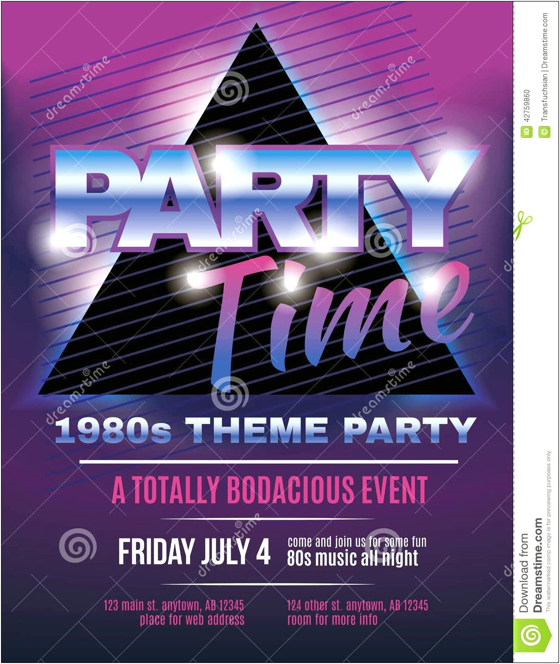 Free 70s Theme Party Invitations Templates