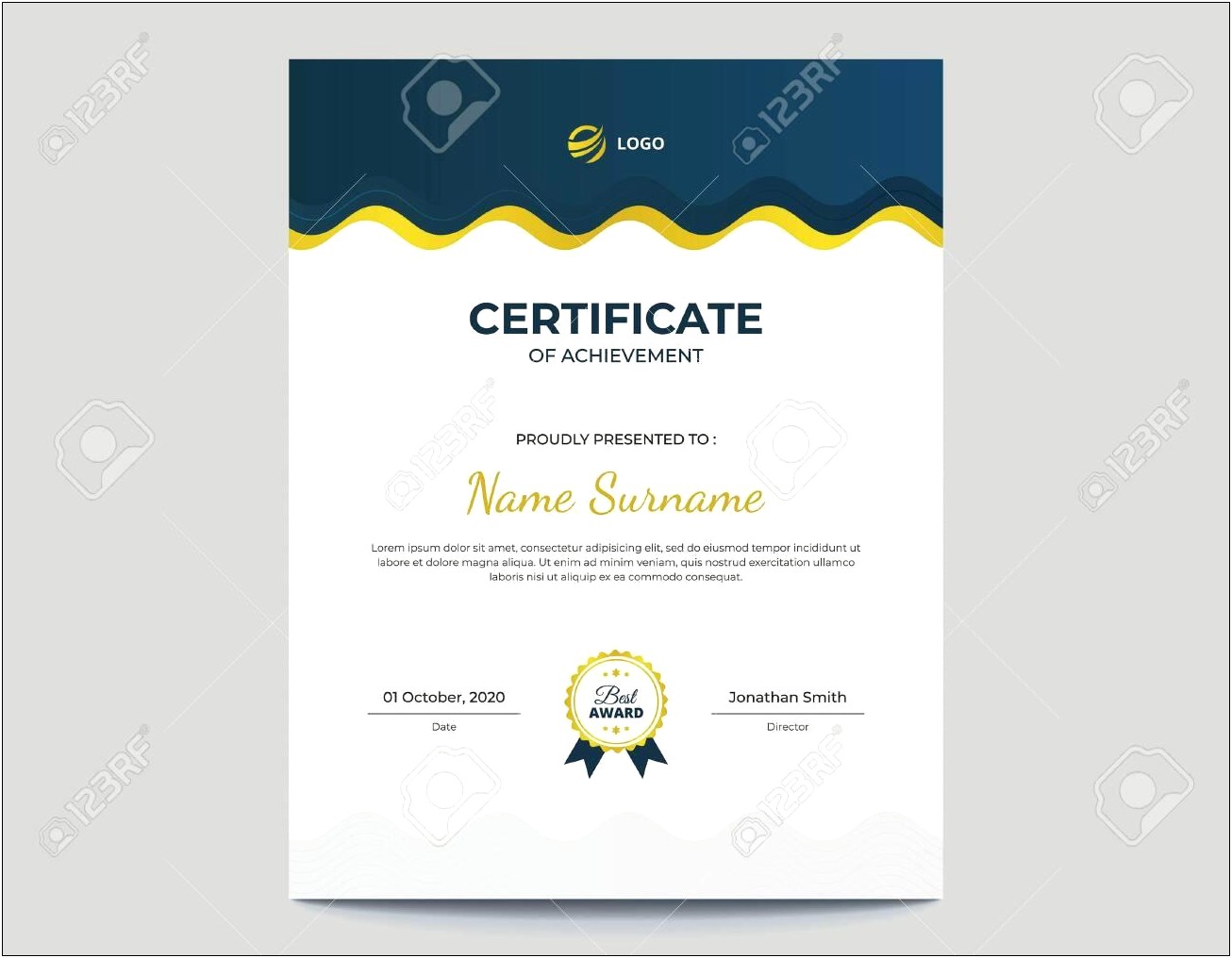 Free 8.5 X 11 Certificate Template