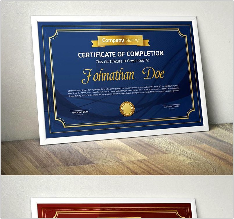 Free 8.5x11 Certificate Style Template
