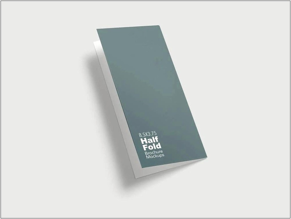 Free A4 Half Fold Brochure Template