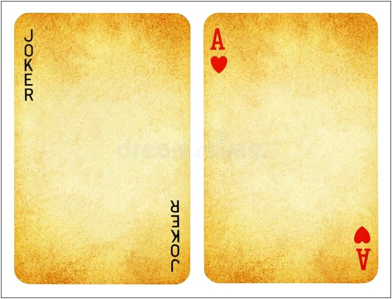 Free Ace Jack Playing Card Template Pdf