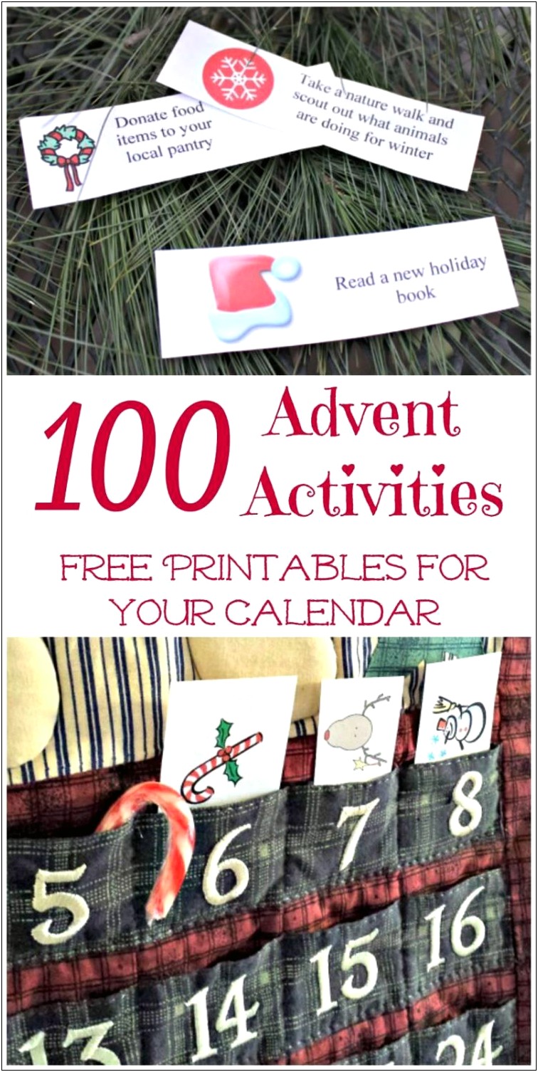 Free Activity Calendar Template For Kids