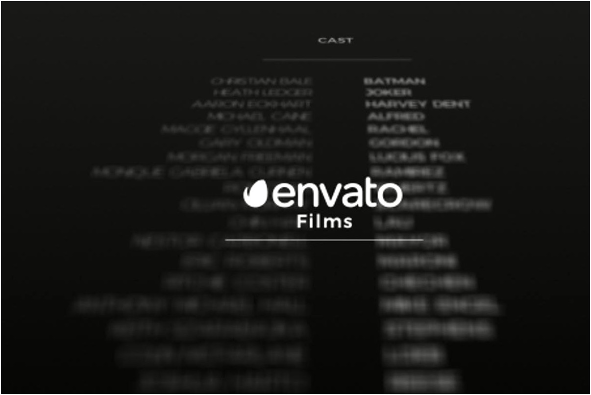 Free Adobe After Effects Credits Template