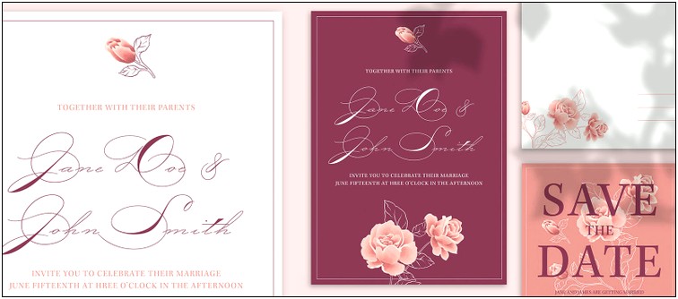 Free Adobe Creative Suite Wedding Invitation Templates