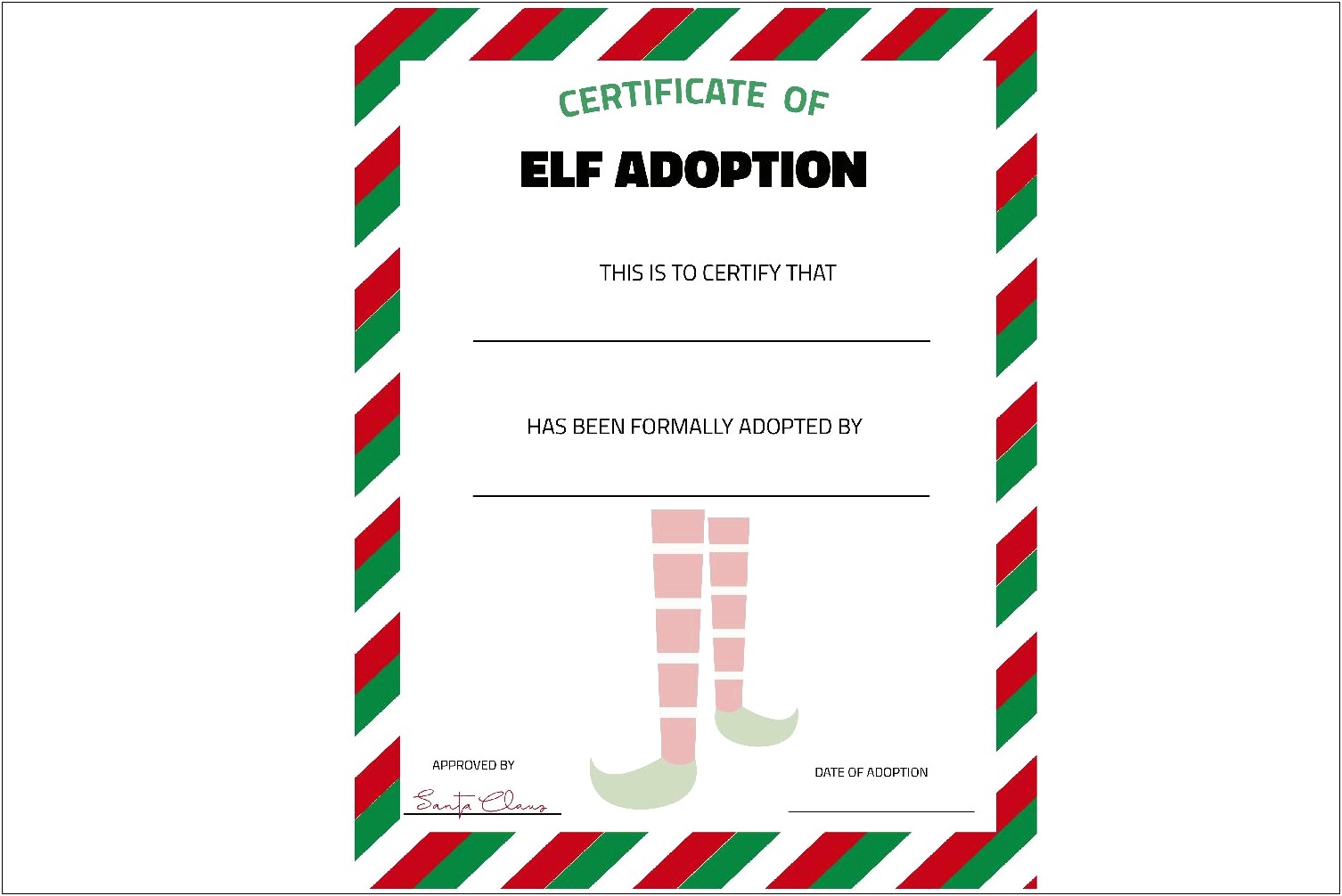 Free Adoption Certificate Template For Adult