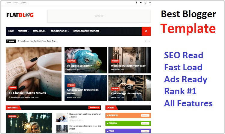 Free Adsense Seo Friendly Template For Blogger