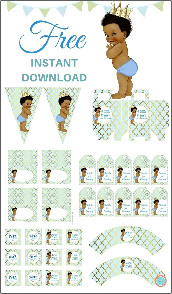 Free African American Baby Shower Invitation Templates