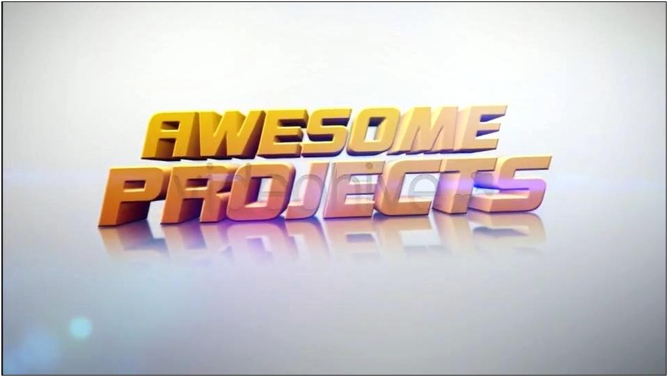 Free After Effect 3d Text Template