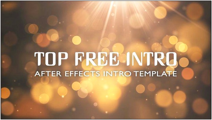 Free After Effects Cs6 Intro Templates