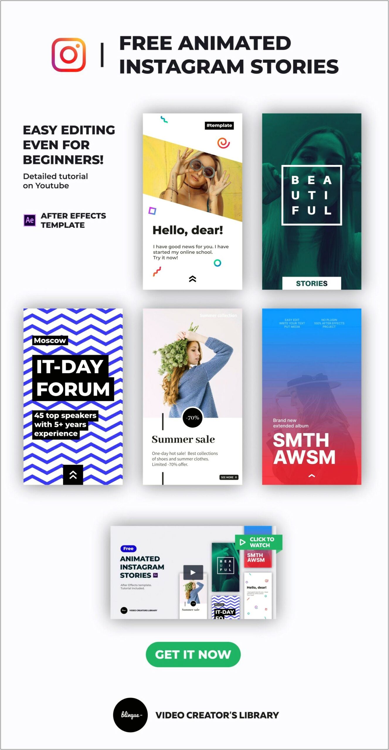Free After Effects Instagram Story Templates
