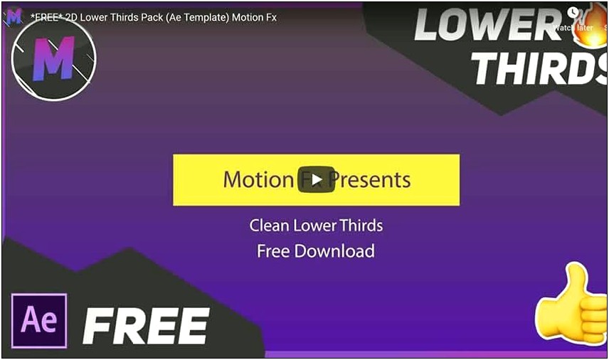 Free After Effects Template Free Download