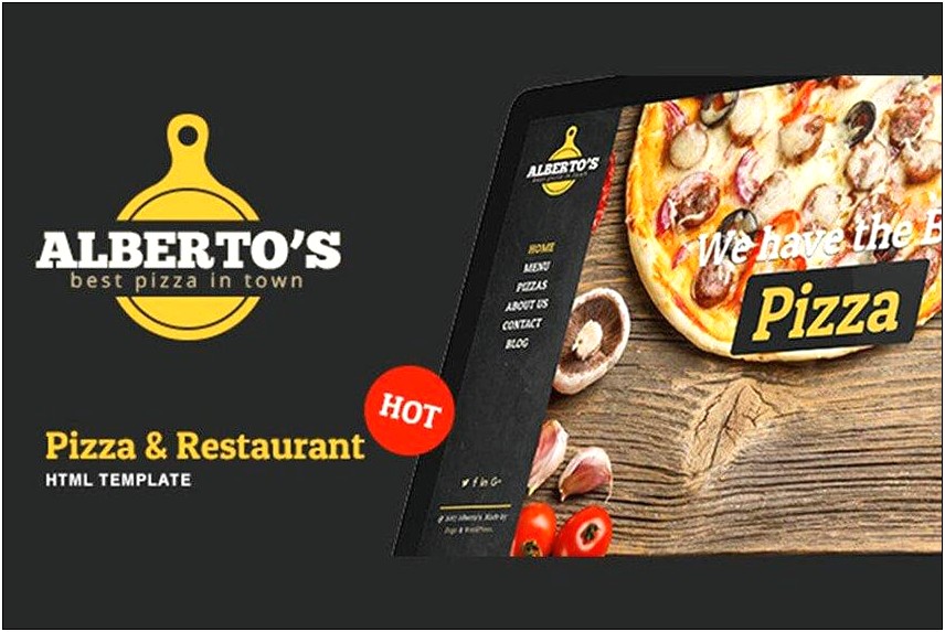 Free After Effects Template Pizza Pizzeria Restaurant