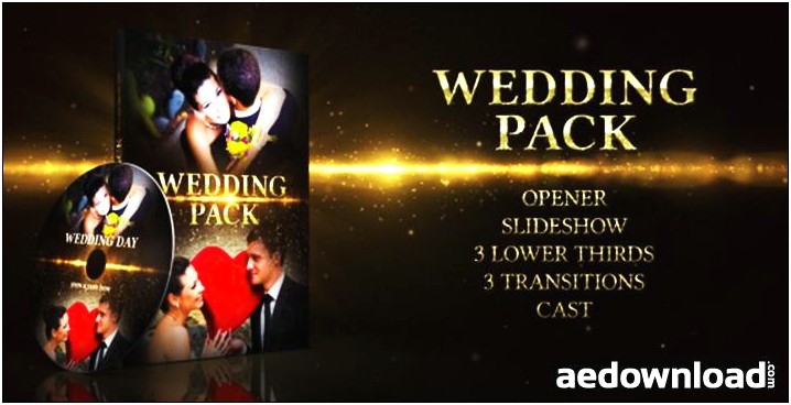 Free After Effects Template Project Files Wedding Pack