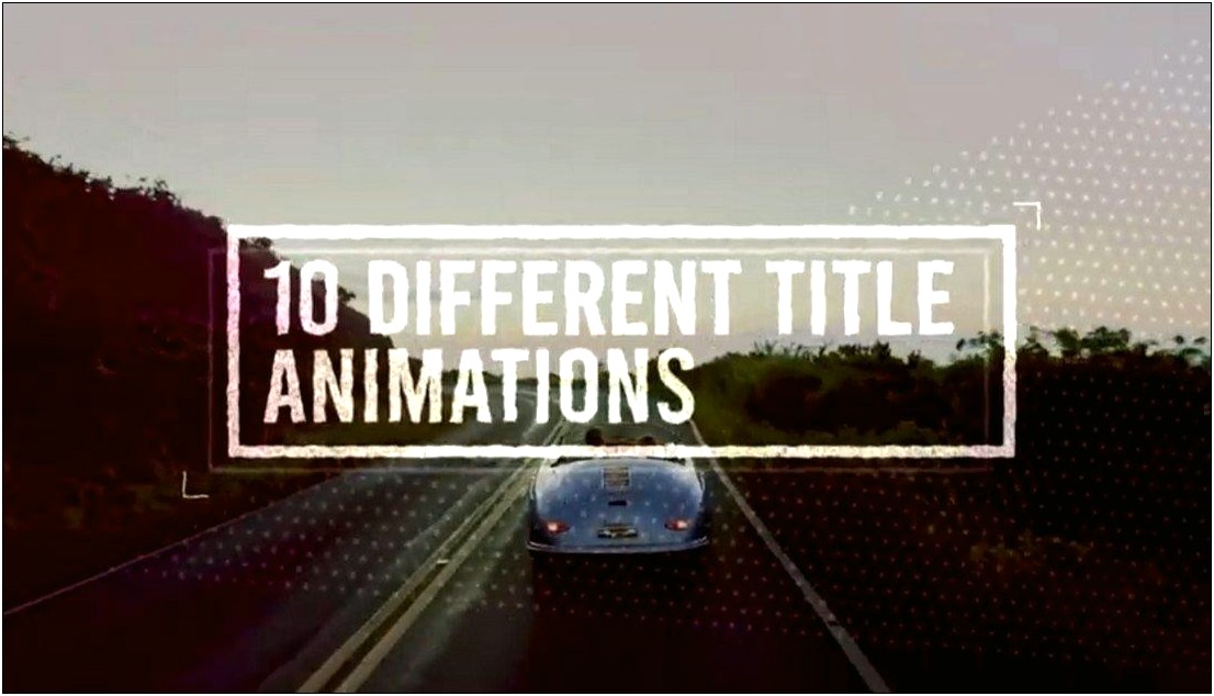 Free After Effects Templates Titles Agent