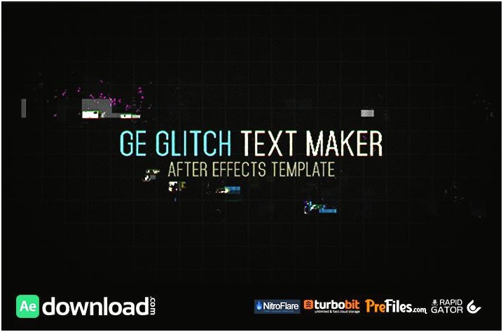 Free After Effects Text Template Download