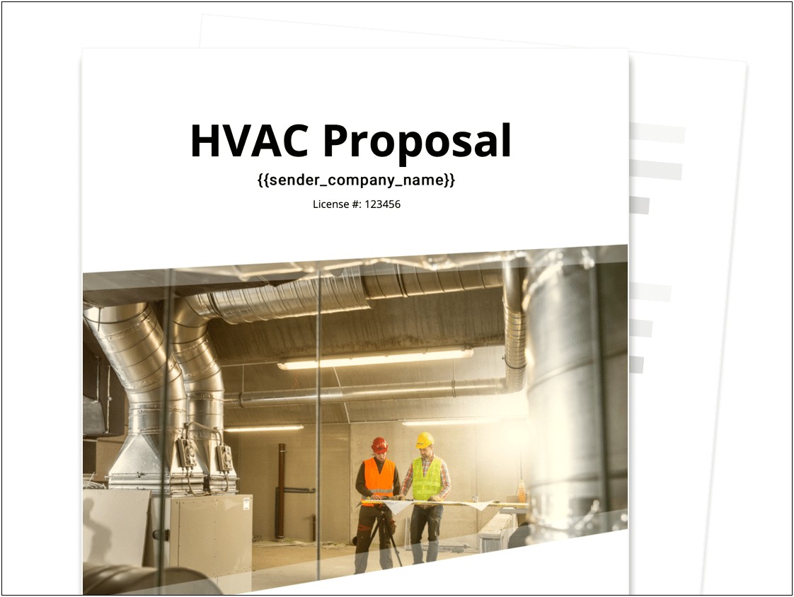 Free Air Condition Install Proposal Template