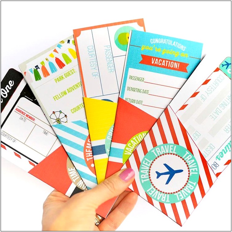 Free Airline Ticket Gift Certificate Template