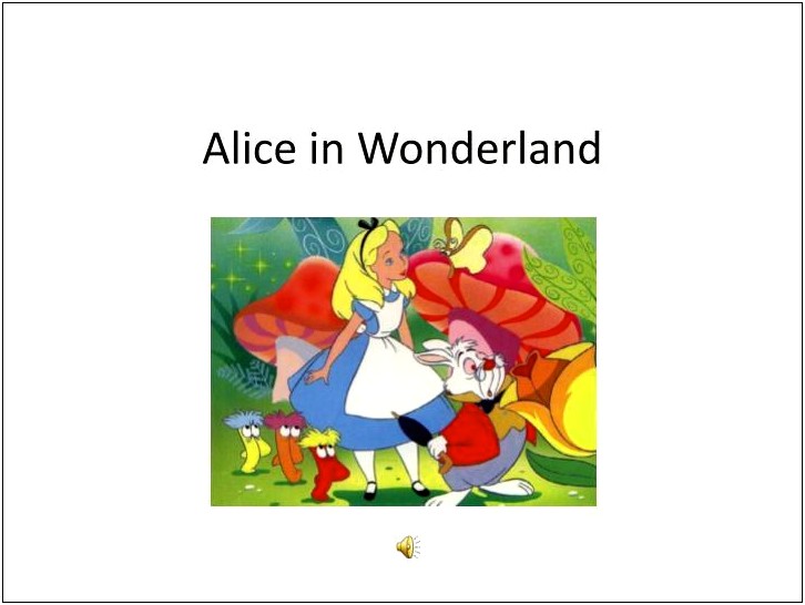 Free Alice In Wonderland Powerpoint Template