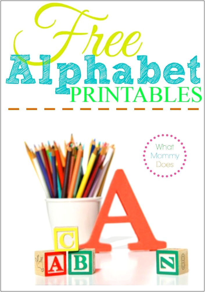 Free Alphabet Letter Templates To Print Pdf